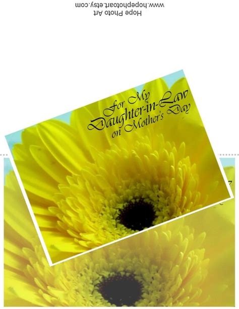For My Daughter In Law Mothers Day Gerber Daisy Diy 5x7 Etsy