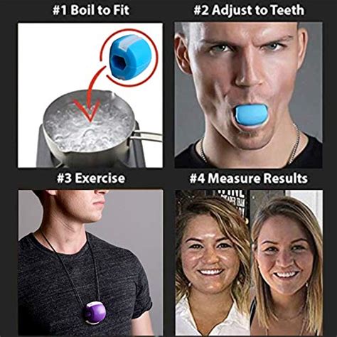 Jaw Exerciser Double Chin Reducer Eliminator For Jawline Shaper Facial Toner Jawz Exercise Ball