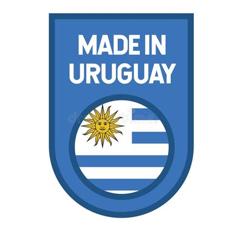 Uruguay Emblem Isolated White Stock Illustrations 1099 Uruguay