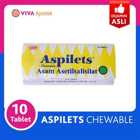 Jual Aspilet Chewable Tablet 10 S Di Lapak Viva Apotek Denpasar Bukalapak