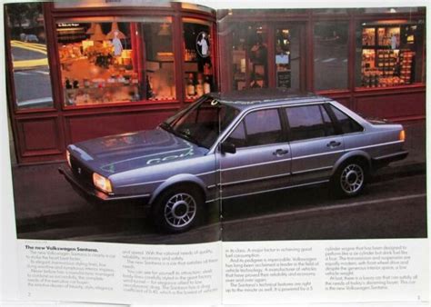 1983 Volkswagen Vw Santana Sales Brochure Uk Market Ebay