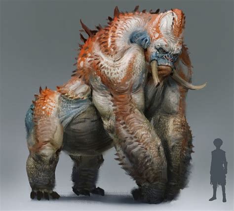 Artstation Alien Gorilla Design Sui Yangyang Fantasy Creatures Art