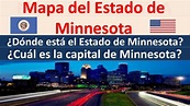Mapa de Minnesota Estados Unidos. Capital de Minnesota Donde esta ...