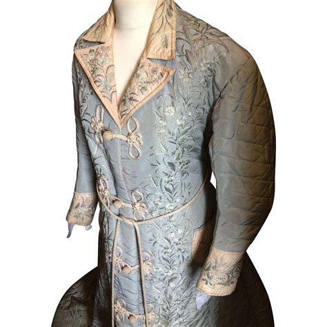 Circa 1880. The most wonderful dressing gown , hand embroidered quilted silk. Victorian opulence ...