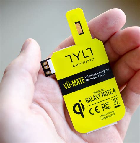 Tylt Vu Mate Wireless Charging Receiver Card For Samsung Galaxy Note 4
