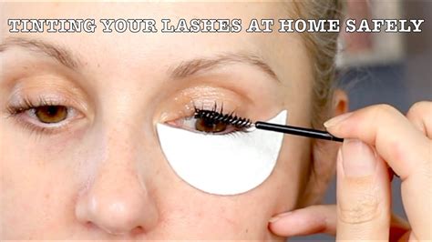 How I Tint My Lashes Safely At Home Youtube