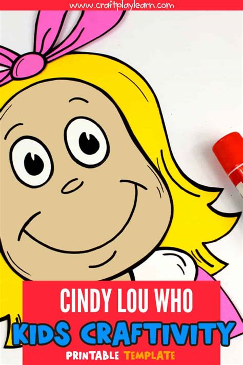Cindy Lou Paper Craft For Kids Craft Play Learn