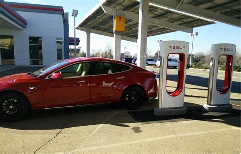 Teslas First Solar Powered Supercharger Is Being Set Up I
