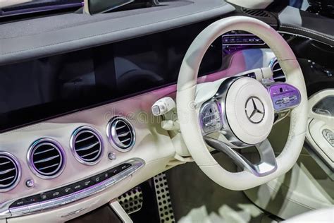 Inside Mercedes Benz S 560 4matic Cabriolet At Motor Show Produced By
