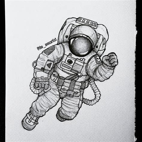 Pencil Drawings Of Astronauts