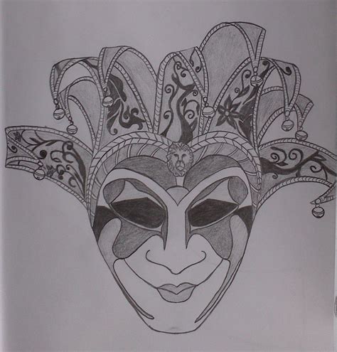 Drawing Of A Venetian Mask Mask Drawing Venetian Masks Drawing