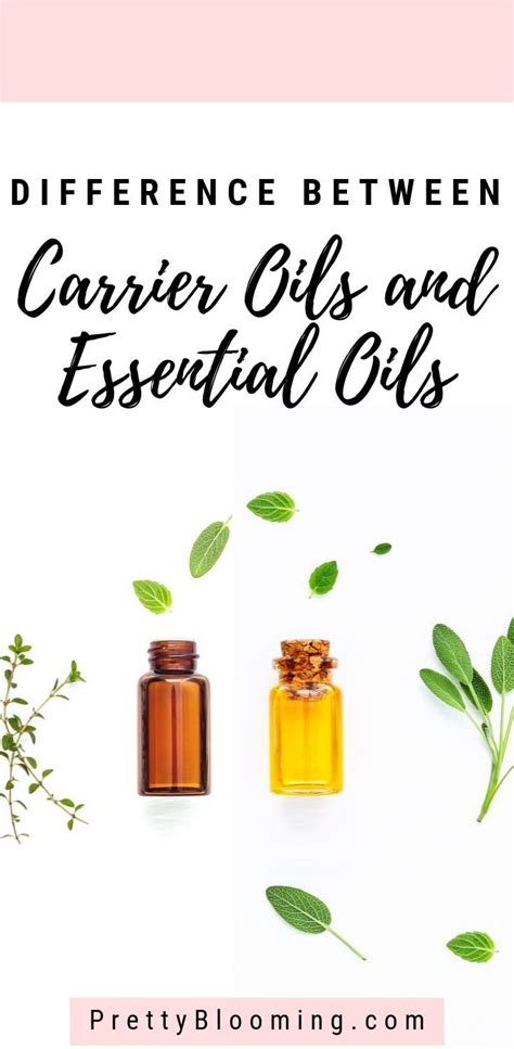 Difference Between Carrier Oils And Essential Oils In 2020 Essential