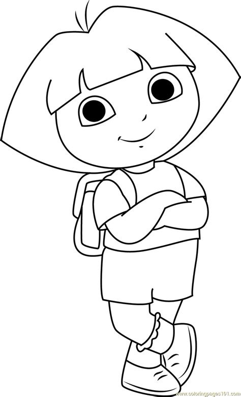 Dora The Explorer Coloring Pages Pdf