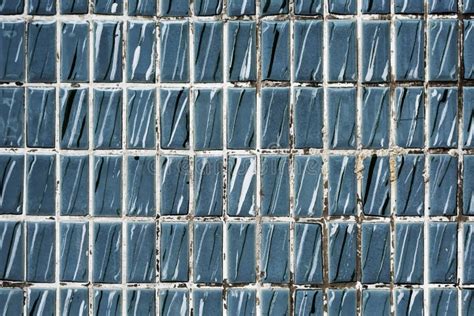 Stained Blue Tiles Textured Wallpaper Stock Photo Image Of Blocks