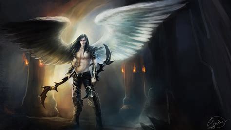 1080x1920 Angel Warrior Fantasy Man Wings Iphone 76s6 Plus Pixel Xl