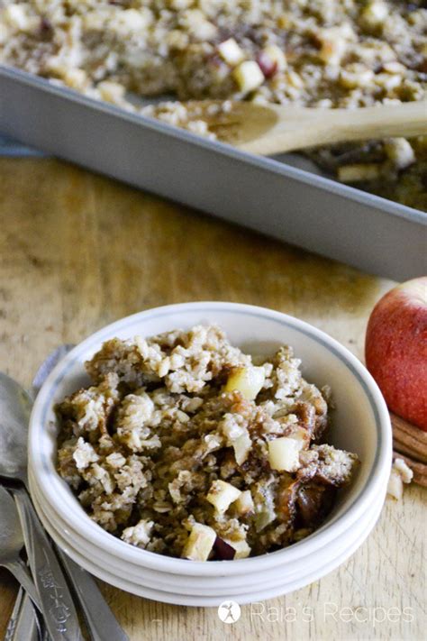 Gluten And Dairy Free Soaked Maple Apple Baked Oatmeal