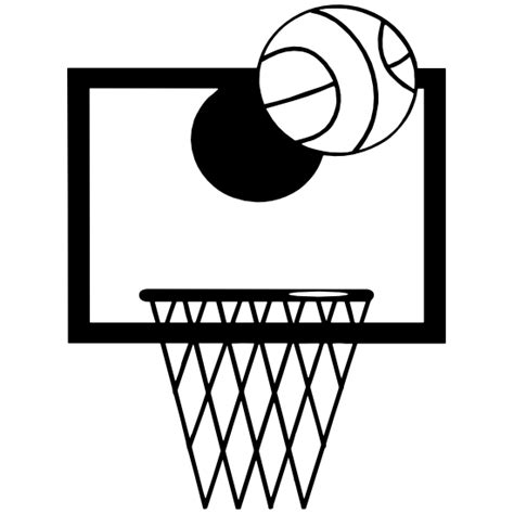 Basketball Hoop And Ball Sticker