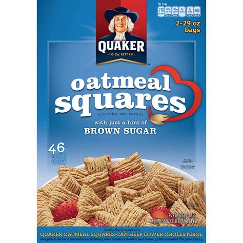Quaker Oatmeal Squares Brown Sugar Nutrition Facts Besto Blog