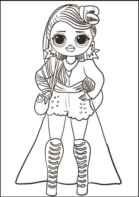 Miss Independent From Lol Surprise Omg Coloring Page