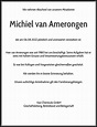 Alle Traueranzeigen für Michiel van Amerongen | trauer.rp-online.de