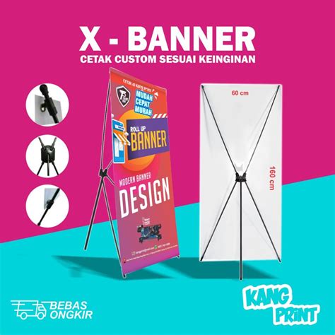Jual Cetak Spanduk Banner Cetak X Banner Wisuda Custom Free Desain