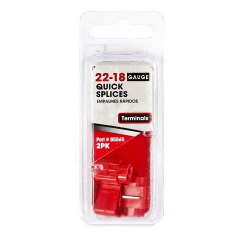 Autocraft Quick Splices 22 18 Gauge Red 2pack Sold By Pack