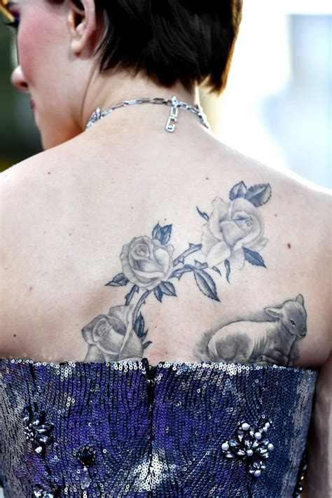 Scarlett Johanssons Back Tattoo Popsugar Celebrity Uk