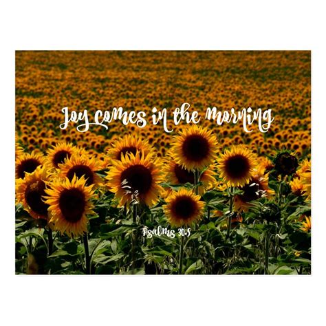 Joy Comes In The Morning Verse Postcard In 2020 Joy