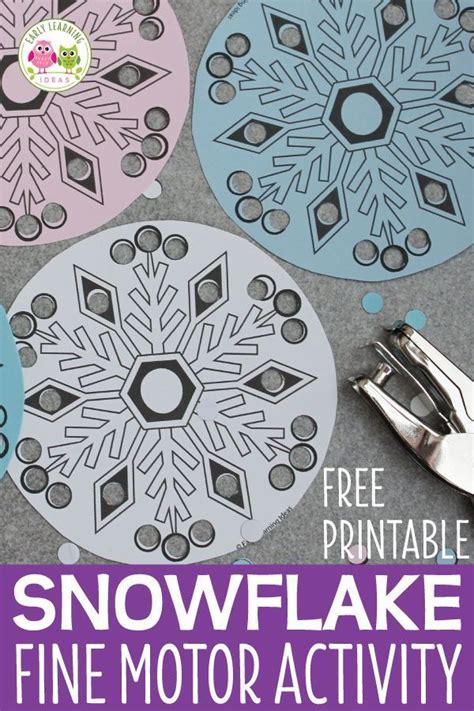 The Best Simple Snowflake Fine Motor Activity With Images Fine