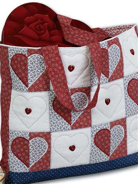 Delia creates these free tote bag sewing patterns are great for anyone needing a bag that they can ca. Free Quilting Patterns for Accessories - Heart Tote Bag ...