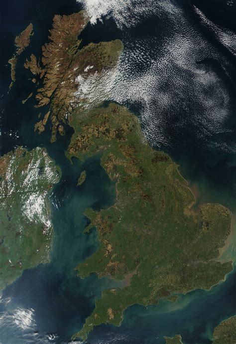 Map Of United Kingdom Satellite Map