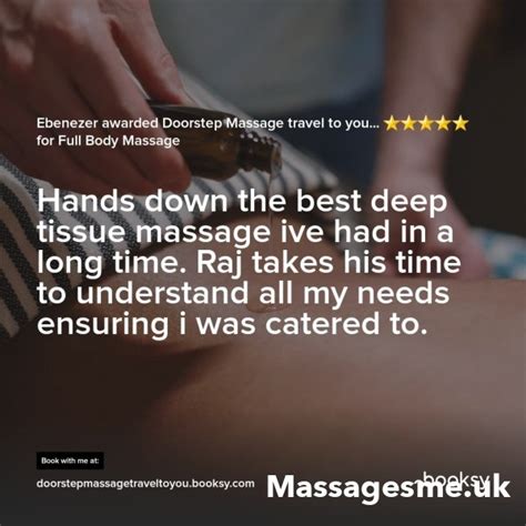 Mobile Masseur In London Doorstep Massage Travel To You