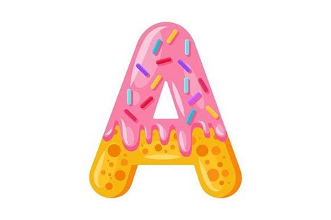Some characters are accented versions of usual latin letters, some are from completely different language families, some. Donut cartoon A letter illustration | Donut cartoon ...