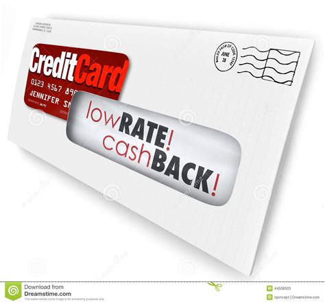 They are especially beneficial for paying off large purchases or making balance transfers to. Credit Card Offer Letter Envelope Solicitation Low Rate Cash Bac Stock Illustration - Image ...