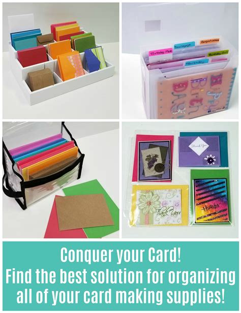 Conquer Your Cards Organize Handmade Cards And Card Making Supplies