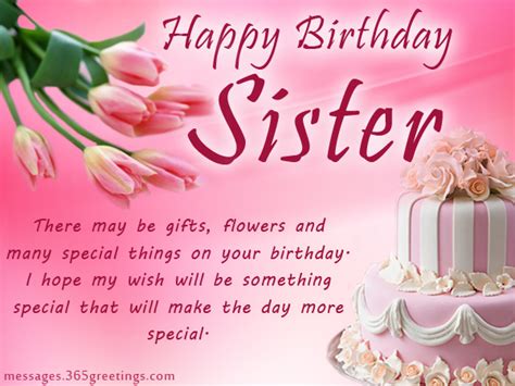 Happy Birthday Wishes For Sister Wordings And Messages