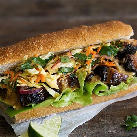 Pork Belly Sandwich With Coconut Curry Sauce And Thai Slaw Recipe The