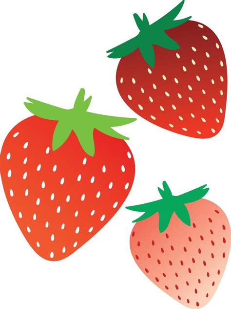 Set Of Stawberry Summer Fruit 16091099 Vector Art At Vecteezy