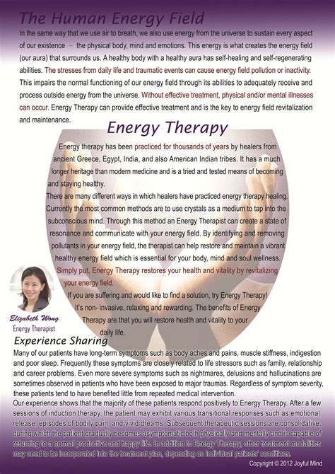Energy Therapy Introduction Joyful Mind 能量治療