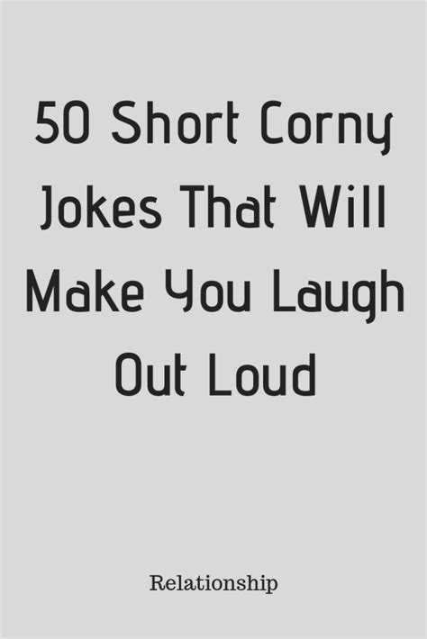 50 Short Corny Jokes That Will Make You Laugh Out Loud Zodiacidea Relationship