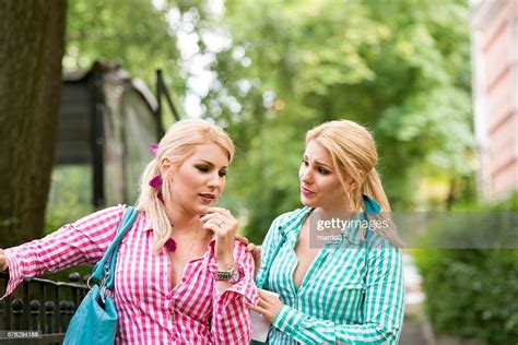 Portrait Of Two Sad Girls High Res Stock Photo Getty Images