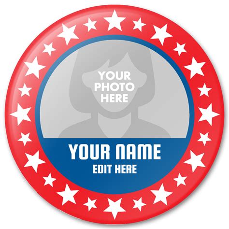 Campaign Button Template Free Download Free Templates Printable