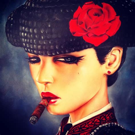 I Love This Picture By Artist Brian M Viveros Smoke Art Face Art
