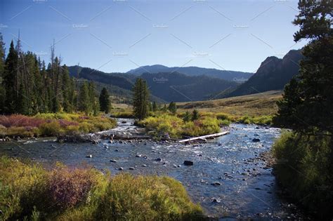 Beautiful Wyoming Landscape High Quality Nature Stock