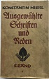 Konstantin Hierl - Ausgewählte Schriften und Reden - Band 2 ...