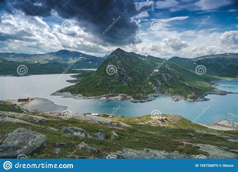 Summer Scenery In Jotunheimen National Park In Norway Stock Image