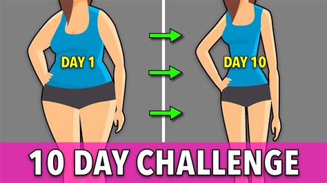 10 Day Body Slimming Challenge Easy Home Exercises Youtube