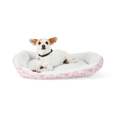 Everyyay Essentials Snooze Fest Pink Nester Dog Bed 24 L X 18 W X 6
