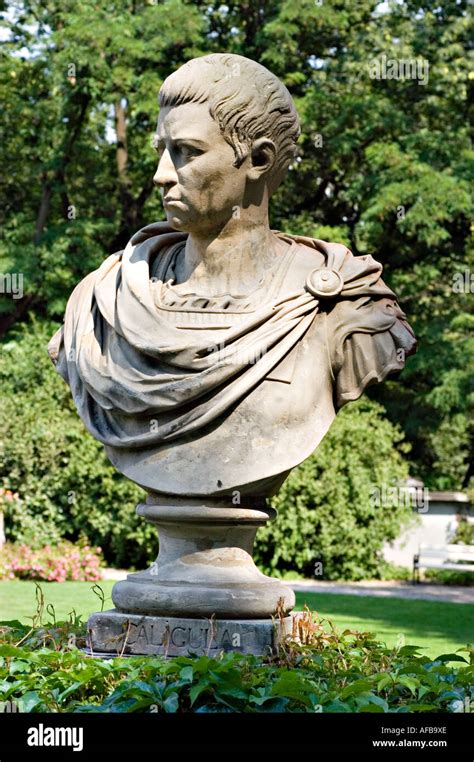Stone Portrait Sculpture Of Roman Caesar Caligula Stock Photo Alamy