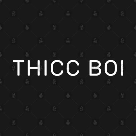 Thicc Boi Thicc T Shirt Teepublic
